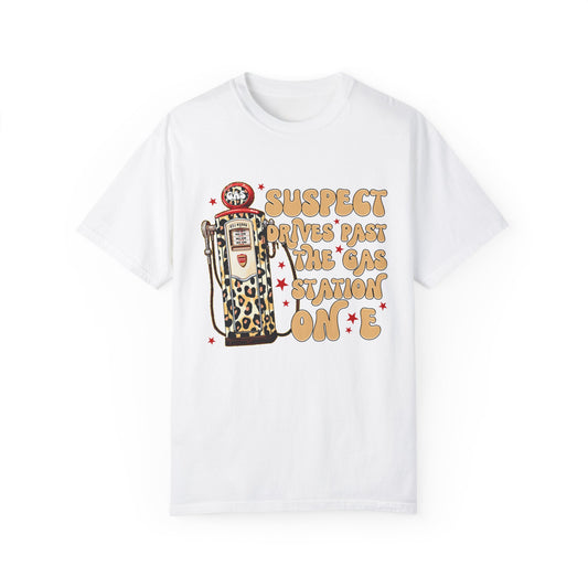 Suspect Drives Past the Gas Station Tee