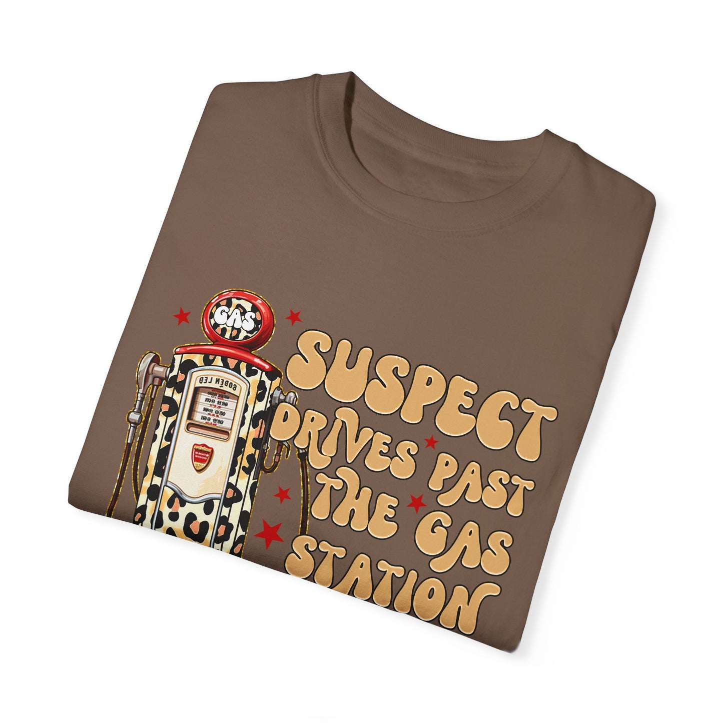 Suspect Drives Past the Gas Station Tee