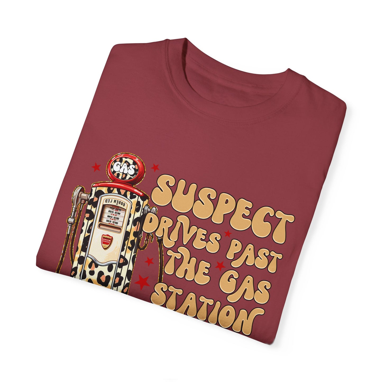 Suspect Drives Past the Gas Station Tee