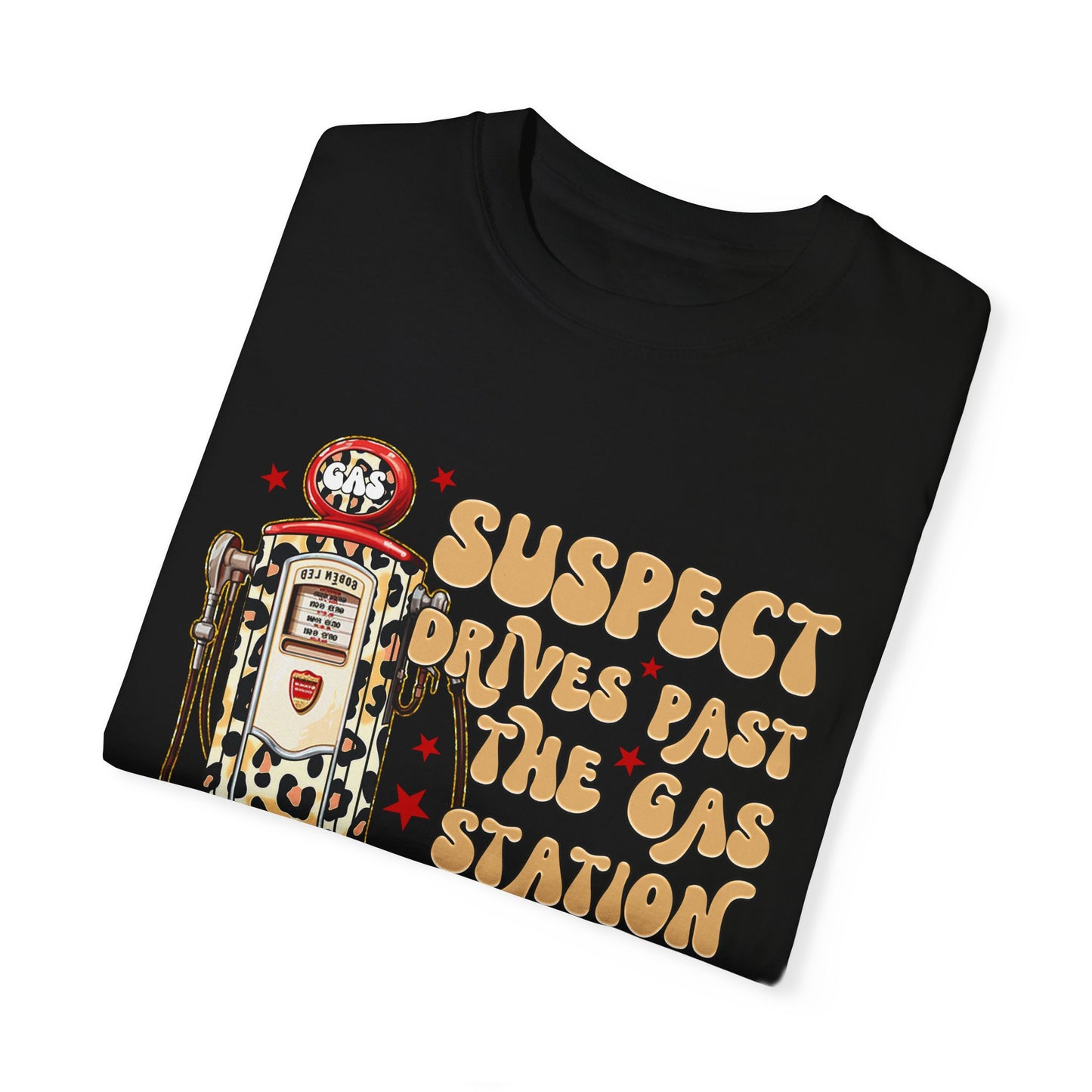 Suspect Drives Past the Gas Station Tee